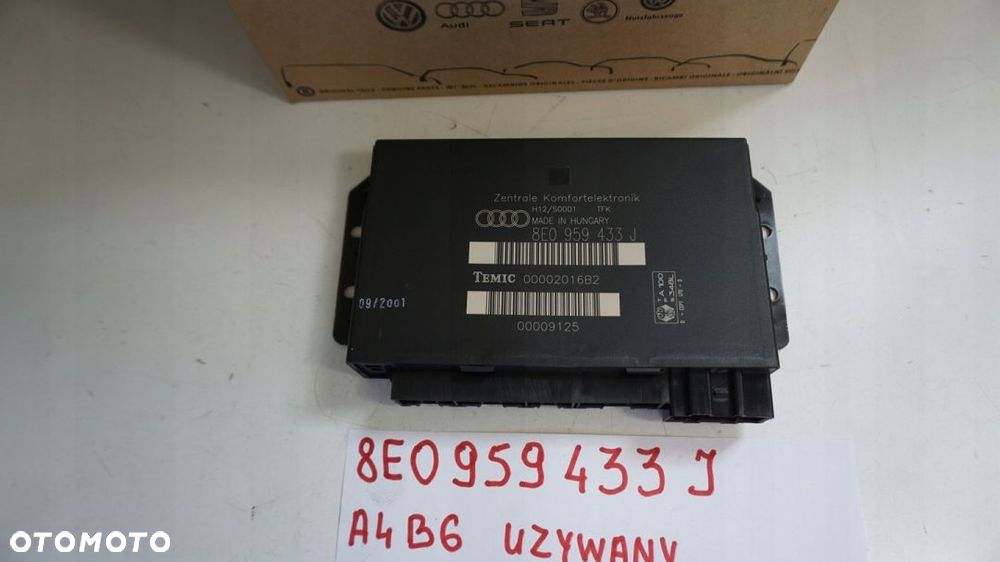 MODUŁ STEROWNIK KOMFORTU  KOMFORT AUDI A4 B6 B7 EXEO A2 A 2 - 3