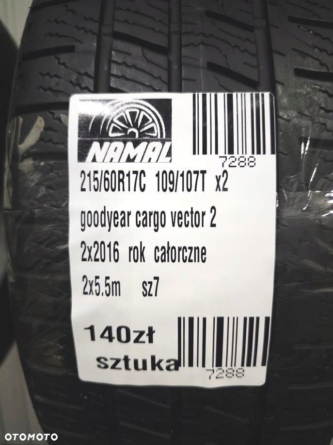 215/60R17C goodyear 2016 opony całoroczne 5,5mm 7288 - 8
