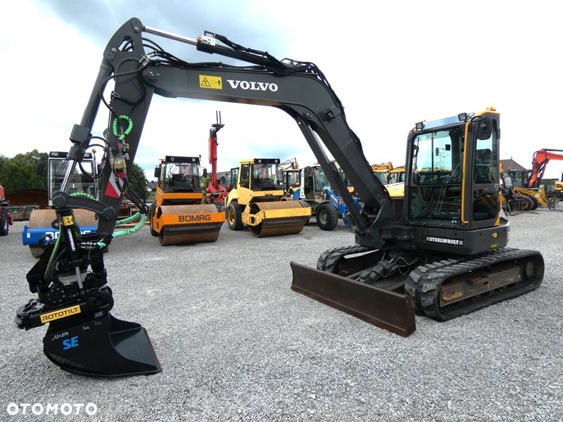 Volvo ECR88D ROTOTILT ZE SZCZYPCAMI / Super Stan / Nowe podwozie / - 7