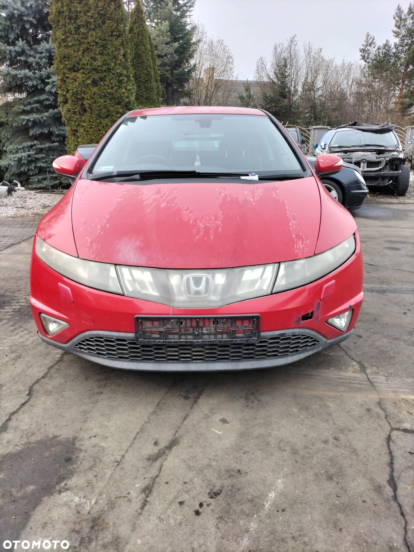 CAŁE AUTO NA CZĘŚCI KIEROWNICA Z PODUSZKA RADIO PANEL KLIMATYZACJI DASZEK PRZECIWSŁONECZNY HONDA CIVIC VIII UFO - 2