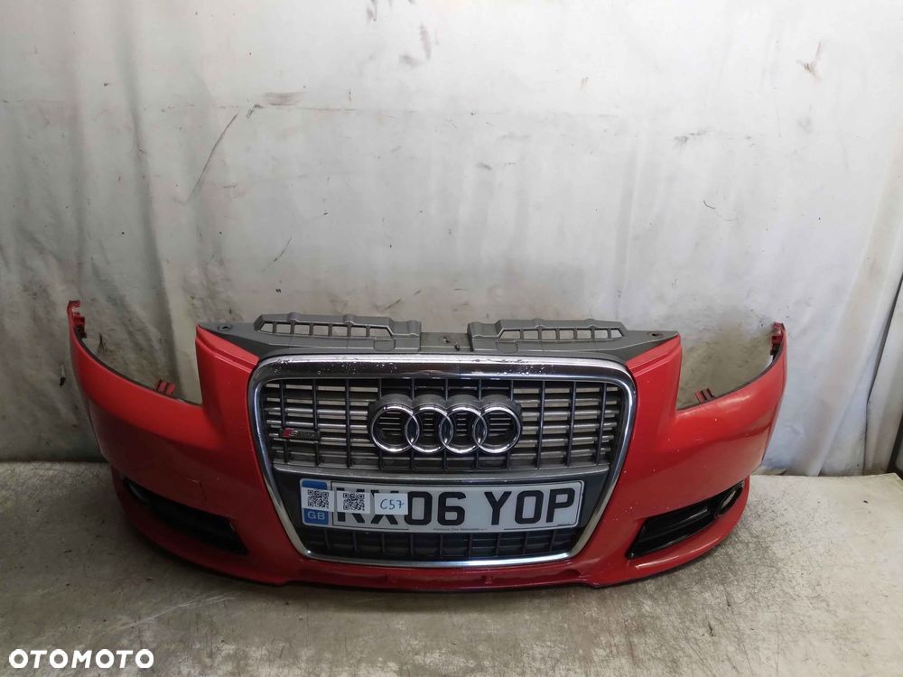 ! ZDERZAK PRZÓD PRZEDNI AUDI A3 8P LIFT FL S LINE S3 8P CZERWONY LY3J HALOGENY - 1