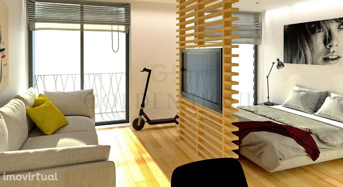 T2 de Luxo Gaia Smart Living | Tecnologia e Design por Golden Hour Rea - Grande imagem: 5/17