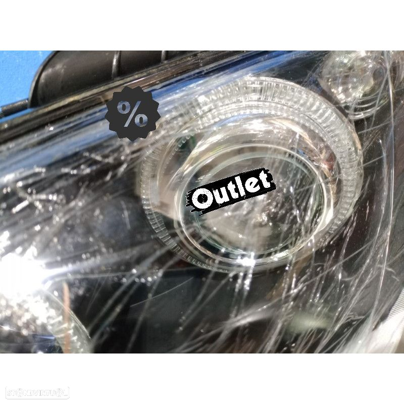 R150669C2 FARÓIS OPTICAS PARA PEUGEOT 206 98-09 ANGEL EYES FUNDO PRETO - 5