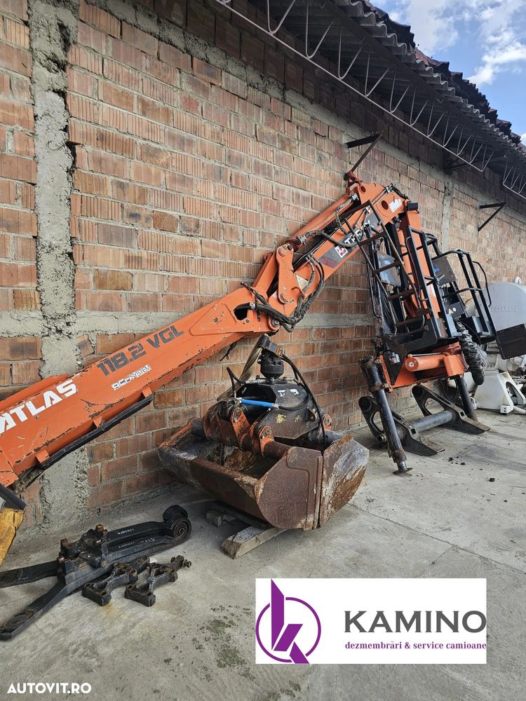 Braț macara ATLAS 118.2 VGL + cupa , complet hidraulic - 1