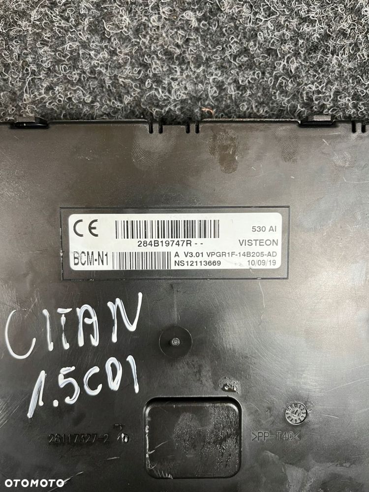 mercedes citan kangoo II III 1.5 dci moduł bcm-n1 284B19747R - 4
