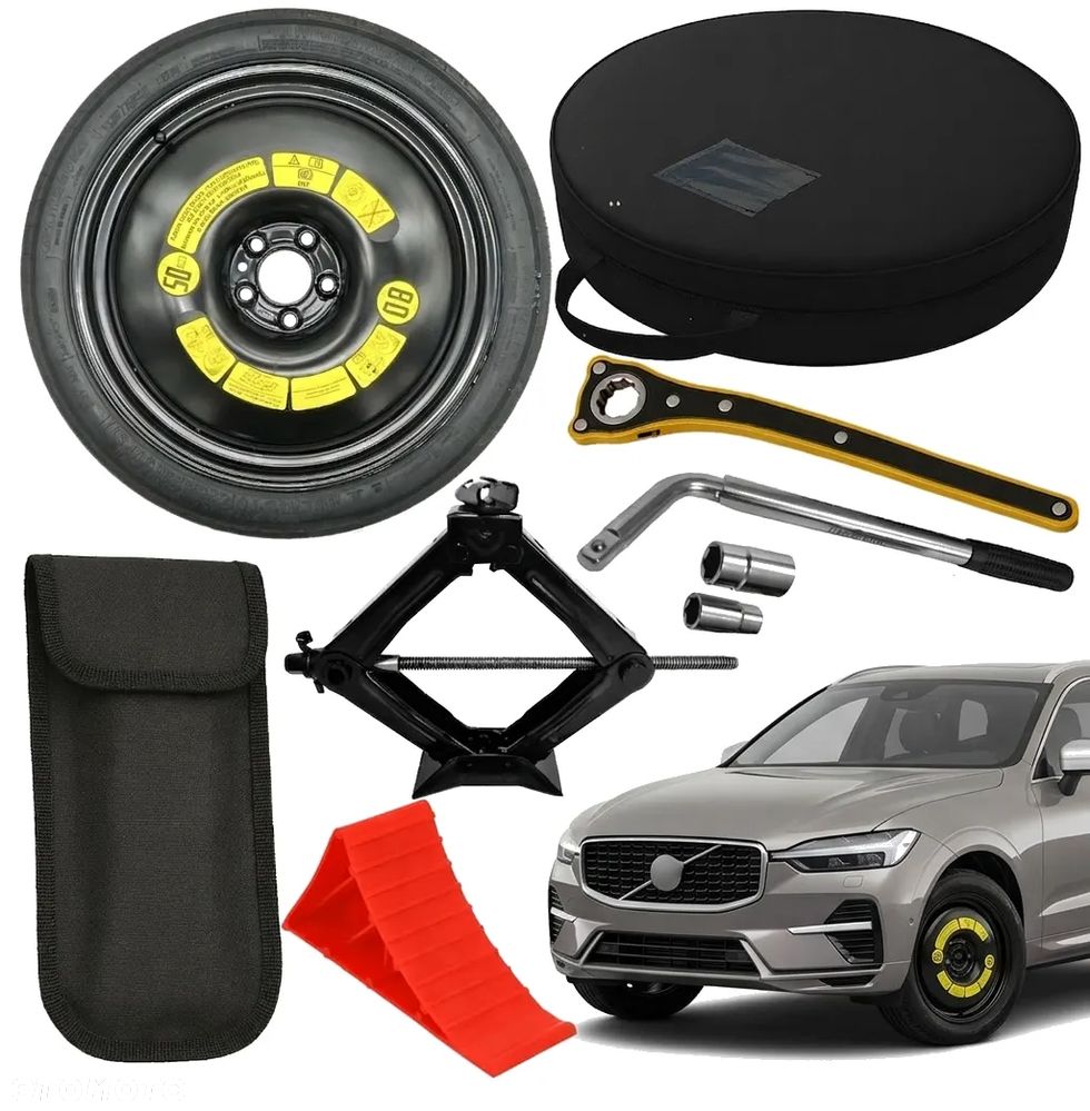 Koło dojazdowe 19 do VOLVO XC60 II (2017-obecnie) NOWE + ZESTAW DO WYMIANY - 1