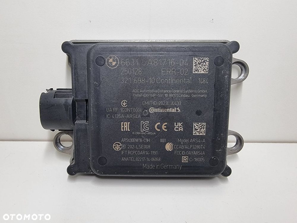 RADAR SENSOR DISTRONIC ACC BMW M3 G80 M4 G82 G20 G30 G01 G02 - 1