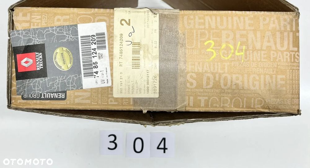 Tarcza hamulcowa 15 mm Renault Master III, Opel Movano tył, 432067943R, 7485124209 - 7