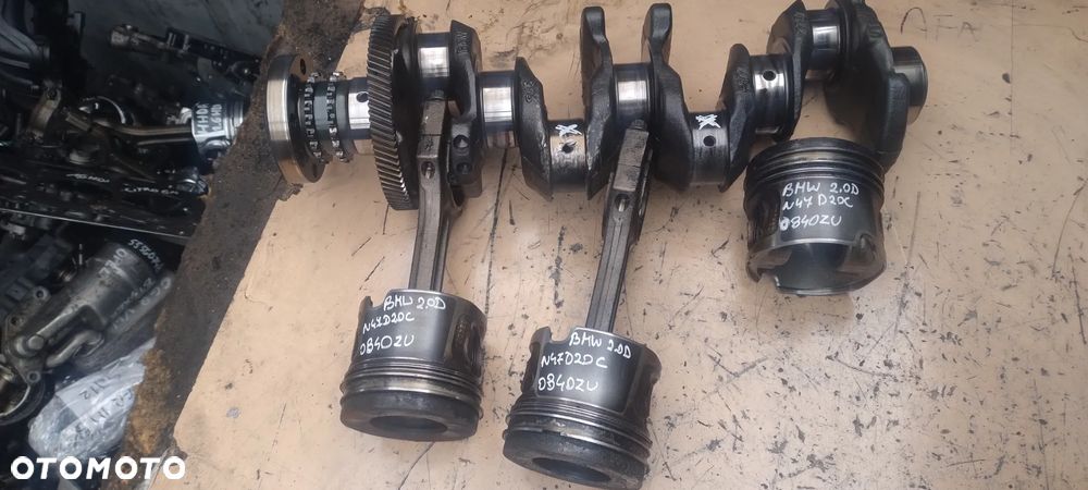 BMW E60 e90 N47D20A 2,0d F10 F11 F30 X1 N47D20C tłok korbowód wał korbowy 0840ZU 0840BB - 1