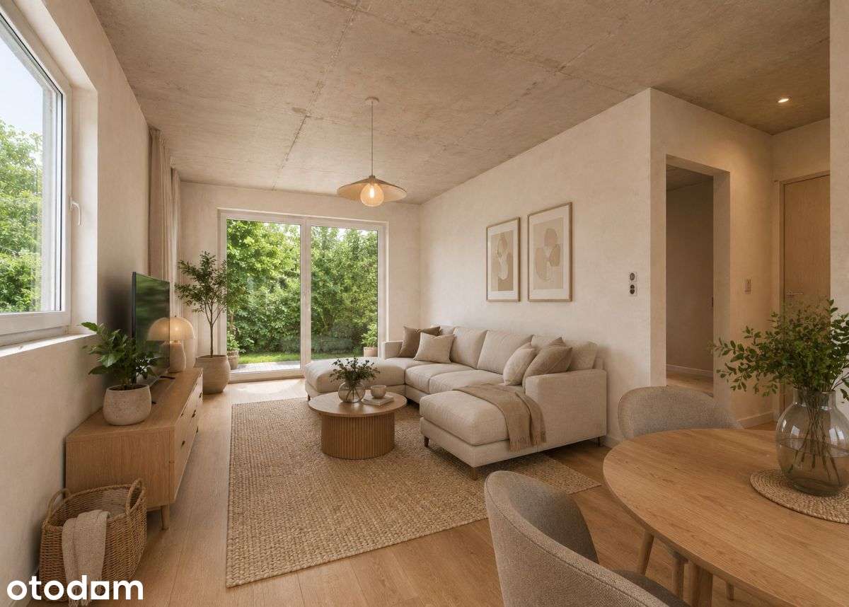 Parter z ogrodem 95 m² | 3 pokoje | Nowe