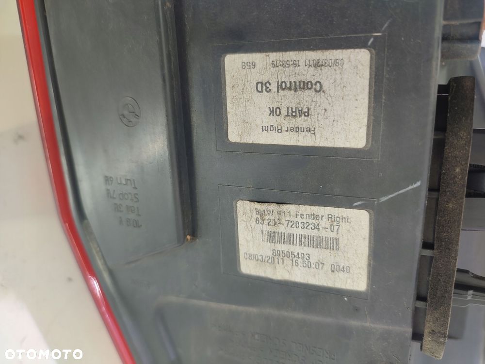 bmw f11 tylna prawa lampa led 7203234 - 4