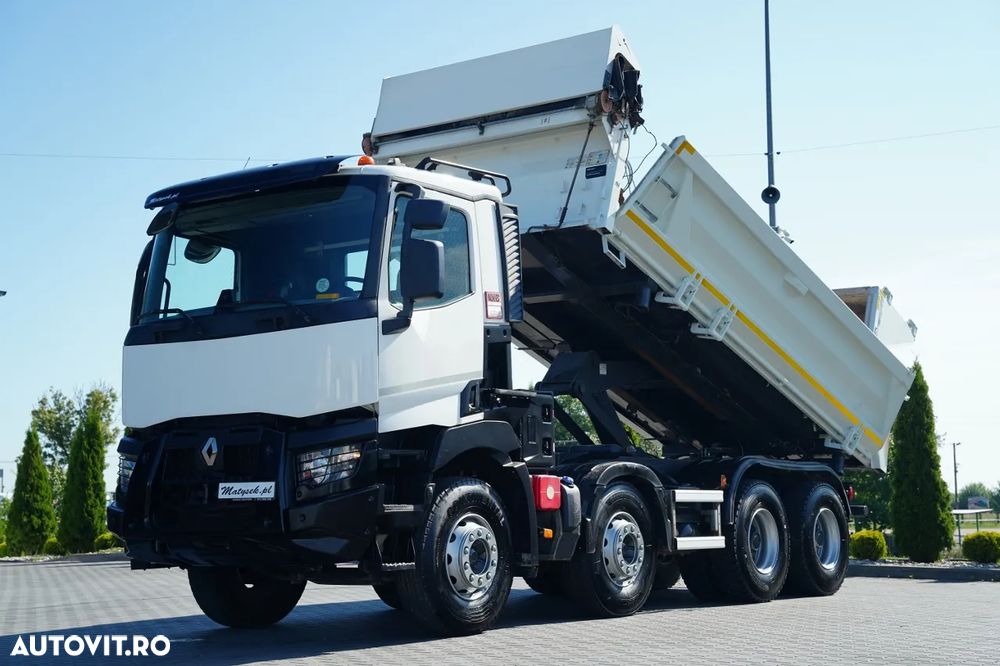 Renault C 480 / 8x4 / BASCUNÃ DUBLU - 6M / HYDRODOLTA / HYDRODOLPA / BORDAMATIC / PERDÂ AUTOMATÂ - 2