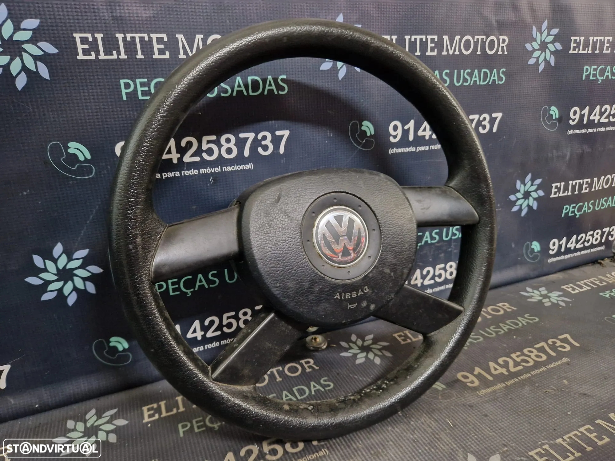 Volante usado borracha com airbag VW POLO 9N2 - 2