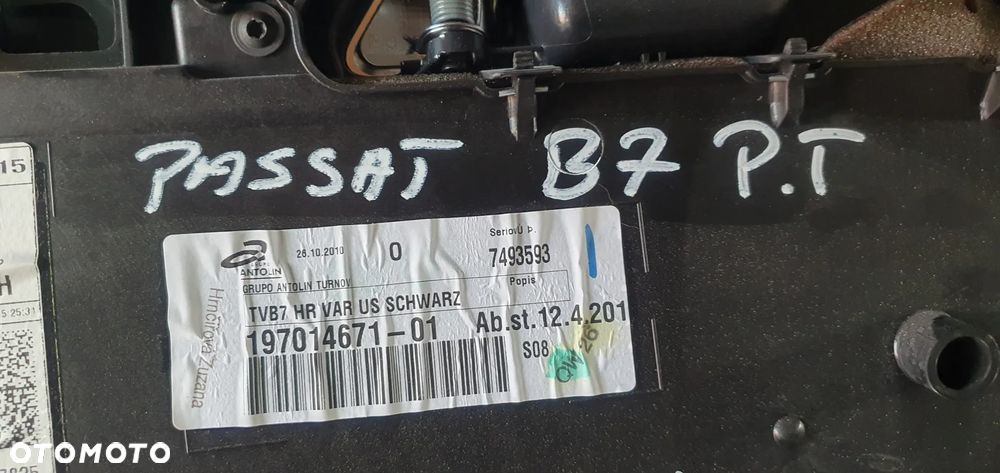 Boczek drzwi tapicerka prawy tył tylna prawa VW Passat B7 Kombi - 9