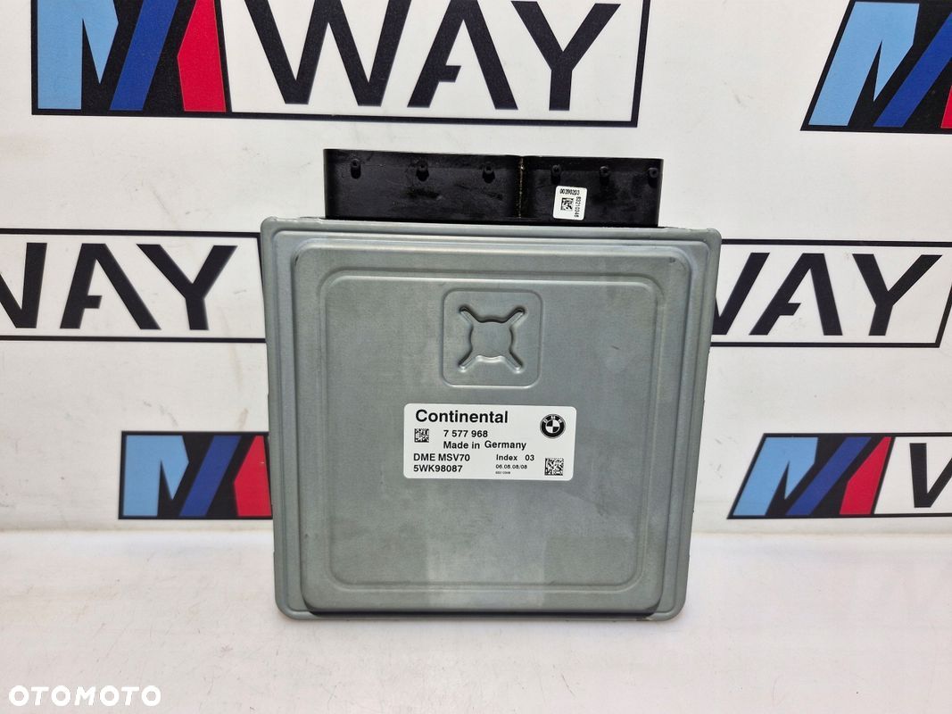 BMW E90 E91 N52 KOMPUTER STEROWNIK SILNIKA DME MSV70 7577968 - 1