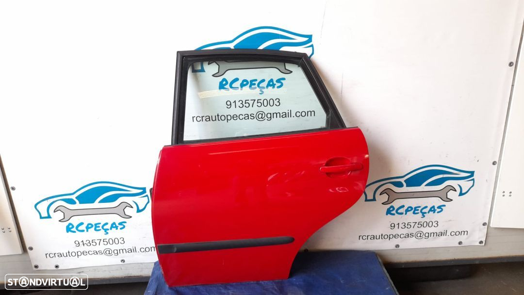 PORTA TRASEIRA TRÁS ESQUERDA SEAT IBIZA 6L FECHO ELEVADOR MOTOR PUXADOR VIDRO - 5