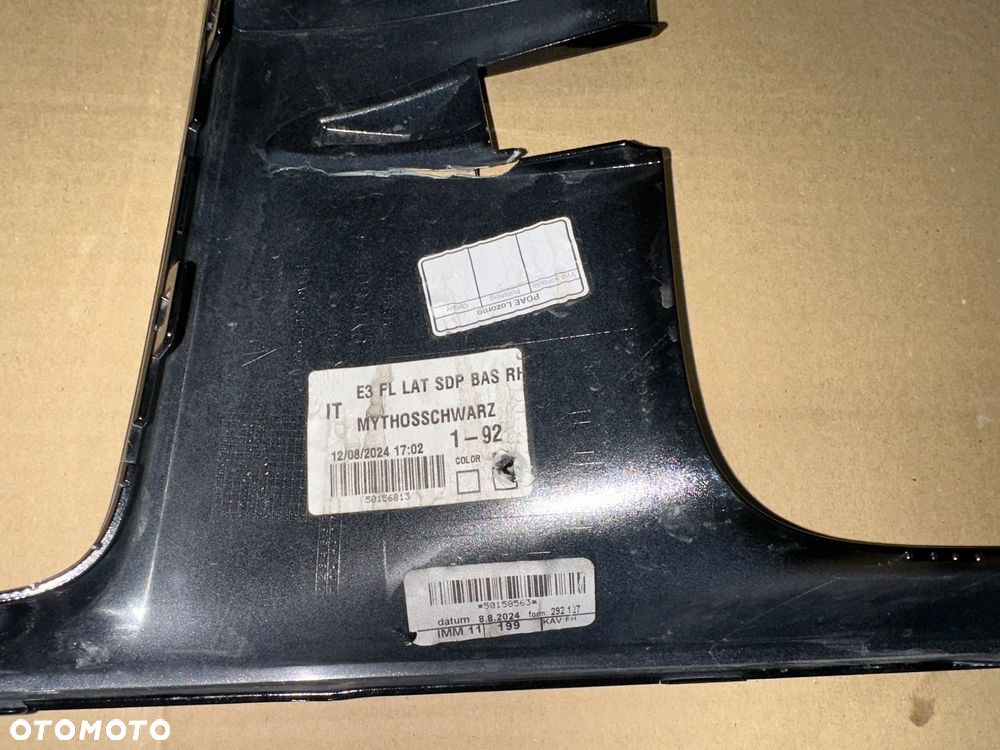 Listwa zderzaka lotka wlot powietrza prawy przód Porsche Cayenne Sport Design 9y0807796j 9y0 807 796 j - 5