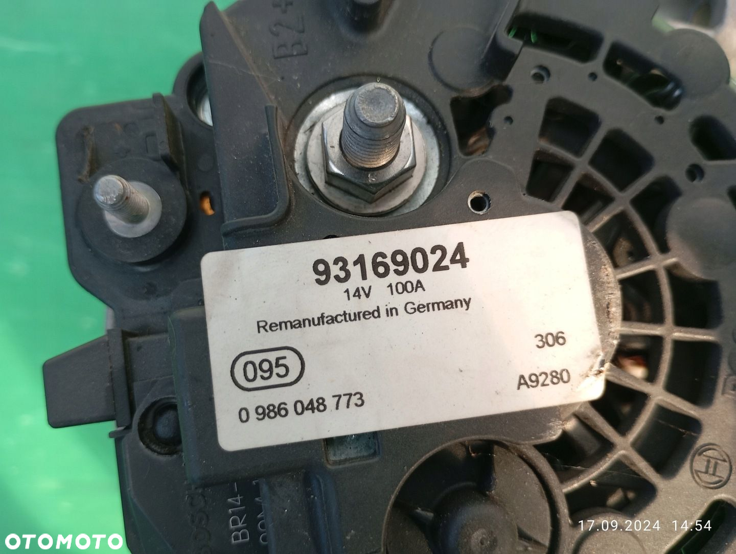 ALTERNATOR OPEL CORSA C 1.3 CDTI 93169024 - 5