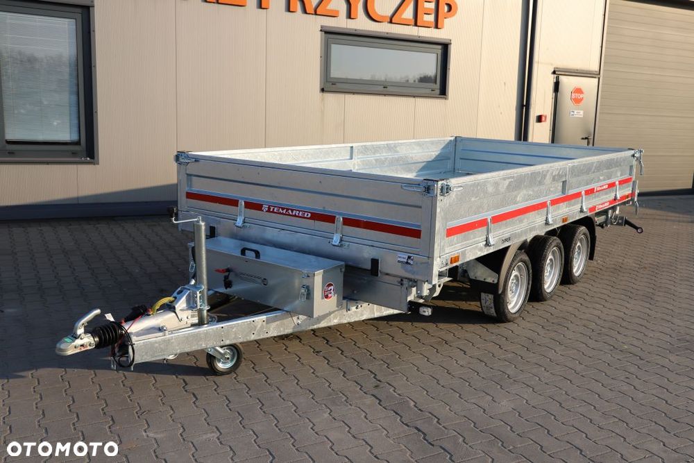 TEMARED /MARTZ TIPPER 4020/3 C S 3,5T 405x197x40 cm , DMC 3500 kg, 3 osie, Koła 195R13C, Burty stalowe - 2