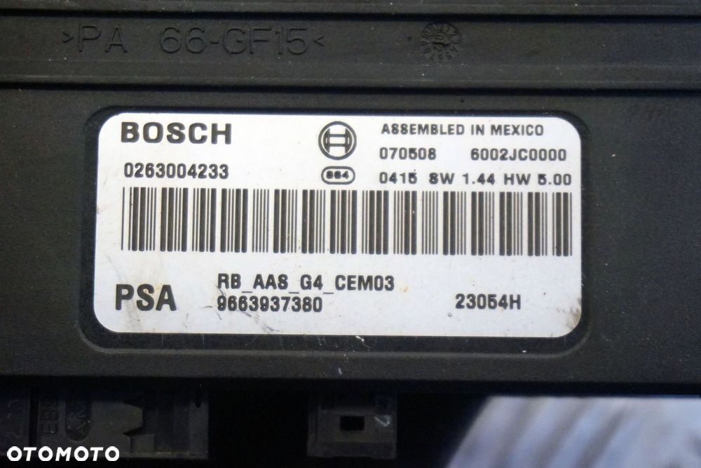 MODUŁ STEROWNIK PARKOWANIA PDC C4 PICASSO I 0263004233 9663937380 CITROEN 2006-2010 - 3
