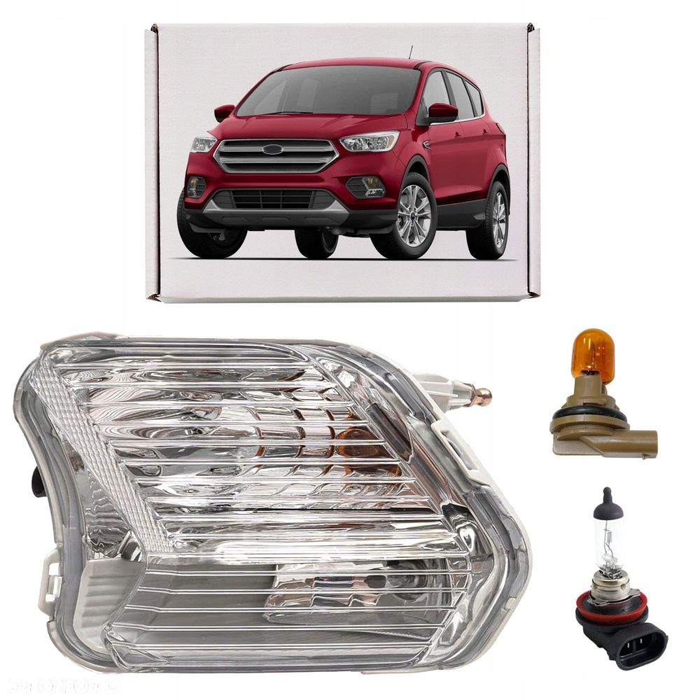 ford kuga mk2 16-19 lampa halogen przód lewa z kierunkowskazem gv4413b - 1