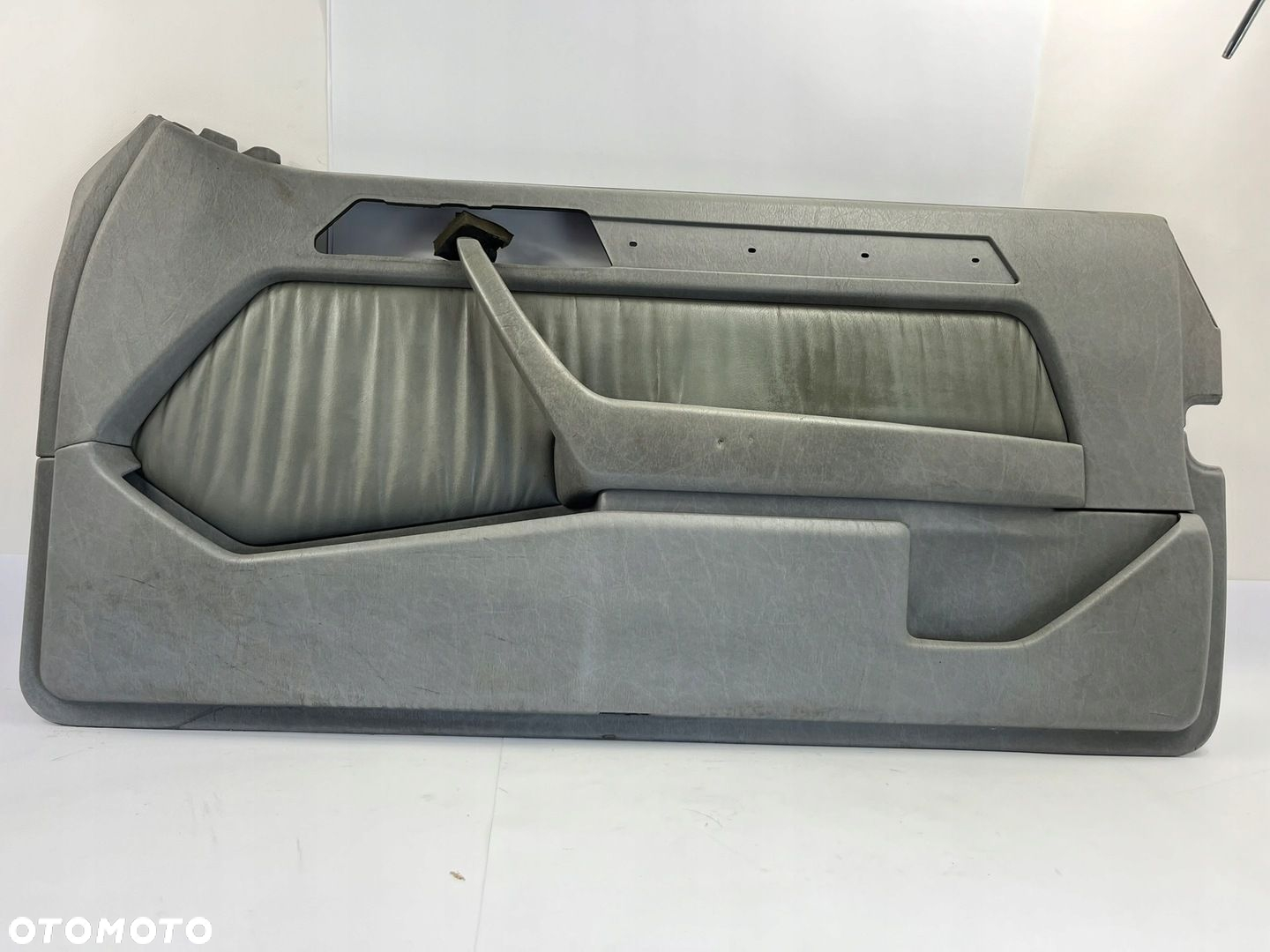 BOCZEK DRZWI PRAWY PRZÓD SIWY SZARY SKÓRA MERCEDES W124 COUPE CABRIO - 2