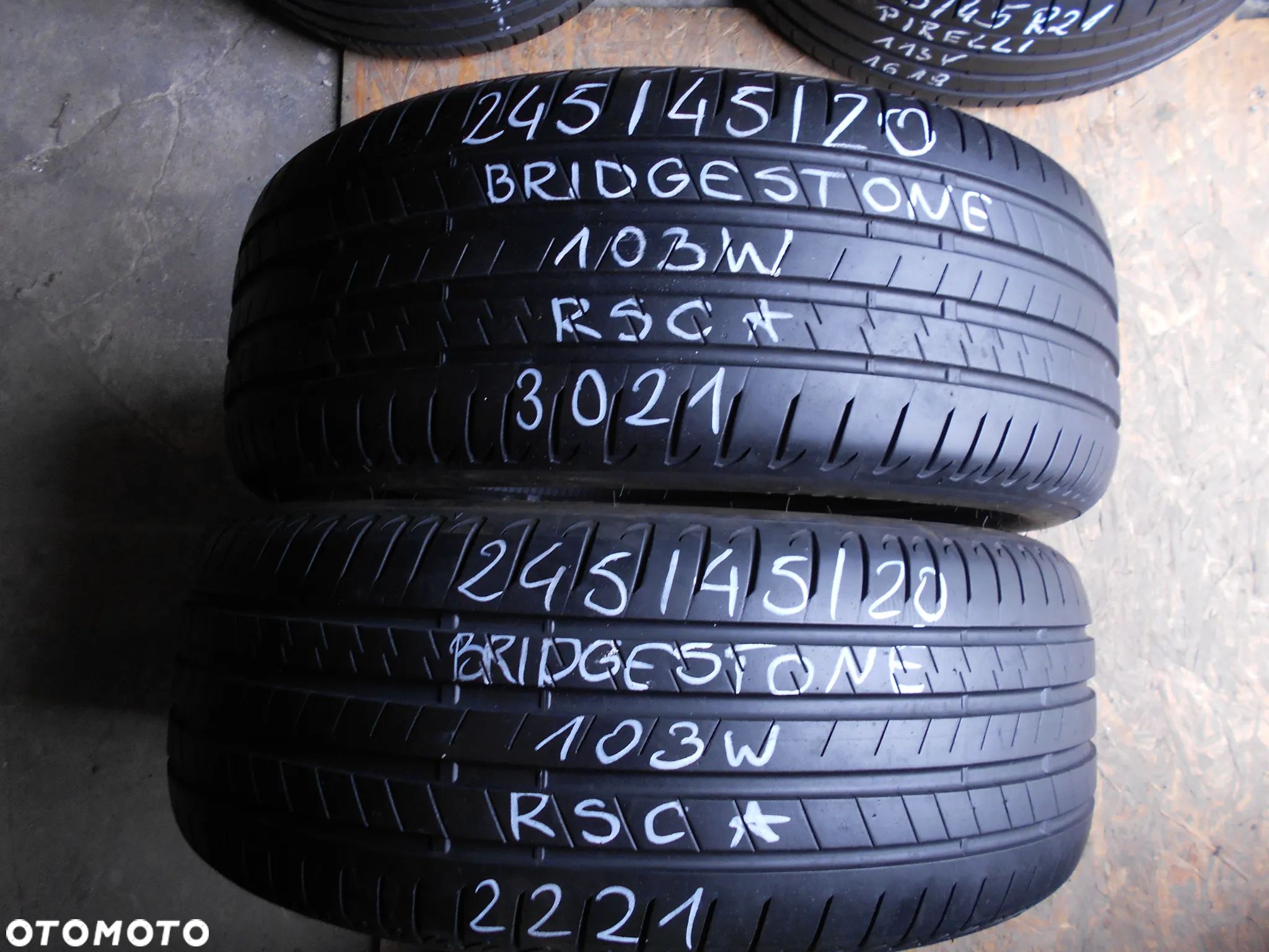 OPONY 245/45R20 BRIDGESTONE ALENZA 001 RSC RFT DOT 3021 7.7MM - 1