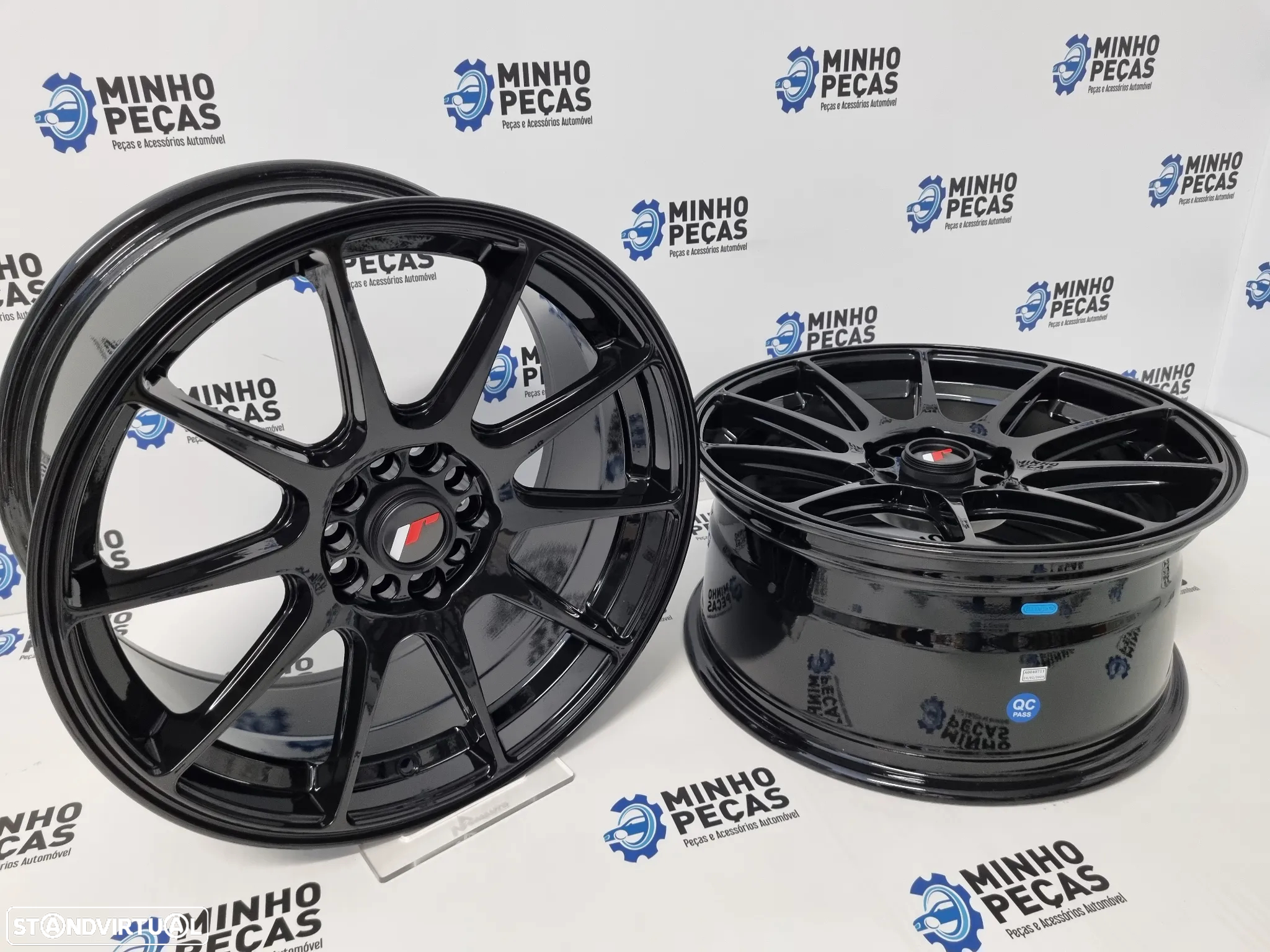 Jantes Japan Racing (JR11) em 17 Preto Brilho (5X100 | 5X108) - 6
