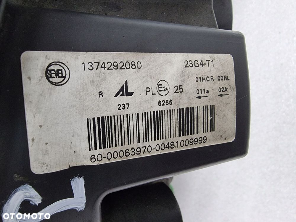 REFLEKTOR LAMPA PRAWA DUCATO BOXER JUMPER 14- - 12