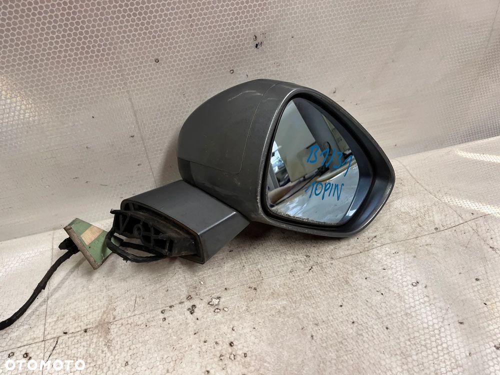 LUSTERKO PRZOD PRZEDNIE ELEKTRYCZNE PRAWE CITROEN C5 III X7 KTH SZARY PODSWIETLANE 10PIN - 3