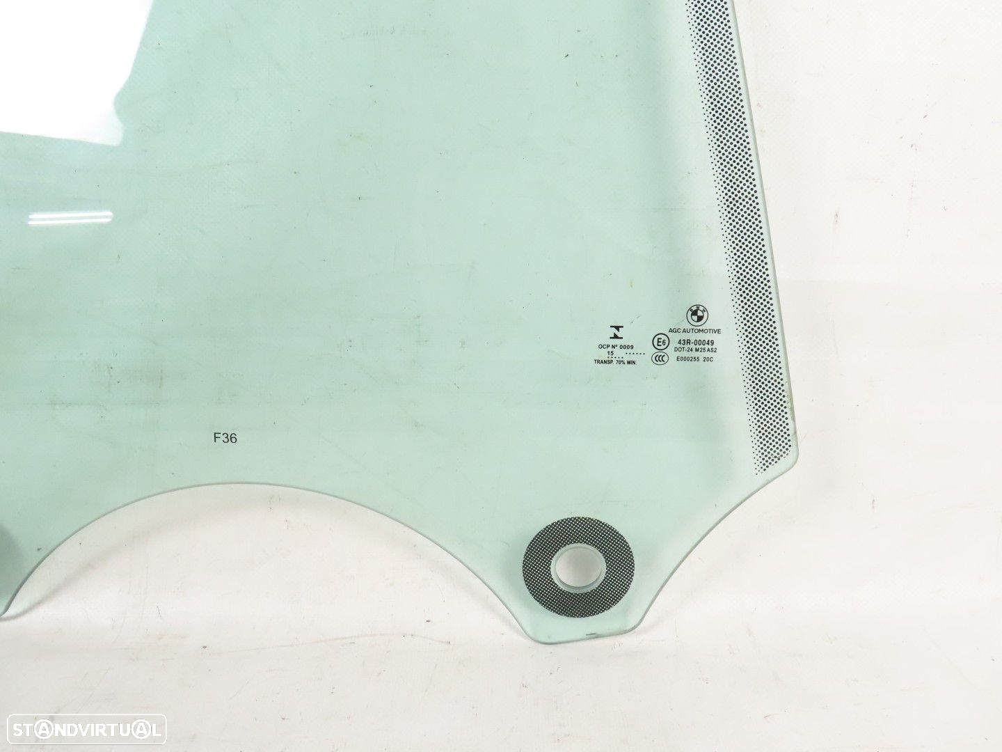Vidro da porta Direito/Trás Seminovo/ Original BMW 4 Gran Coupe (F36) 5135730972... - 2