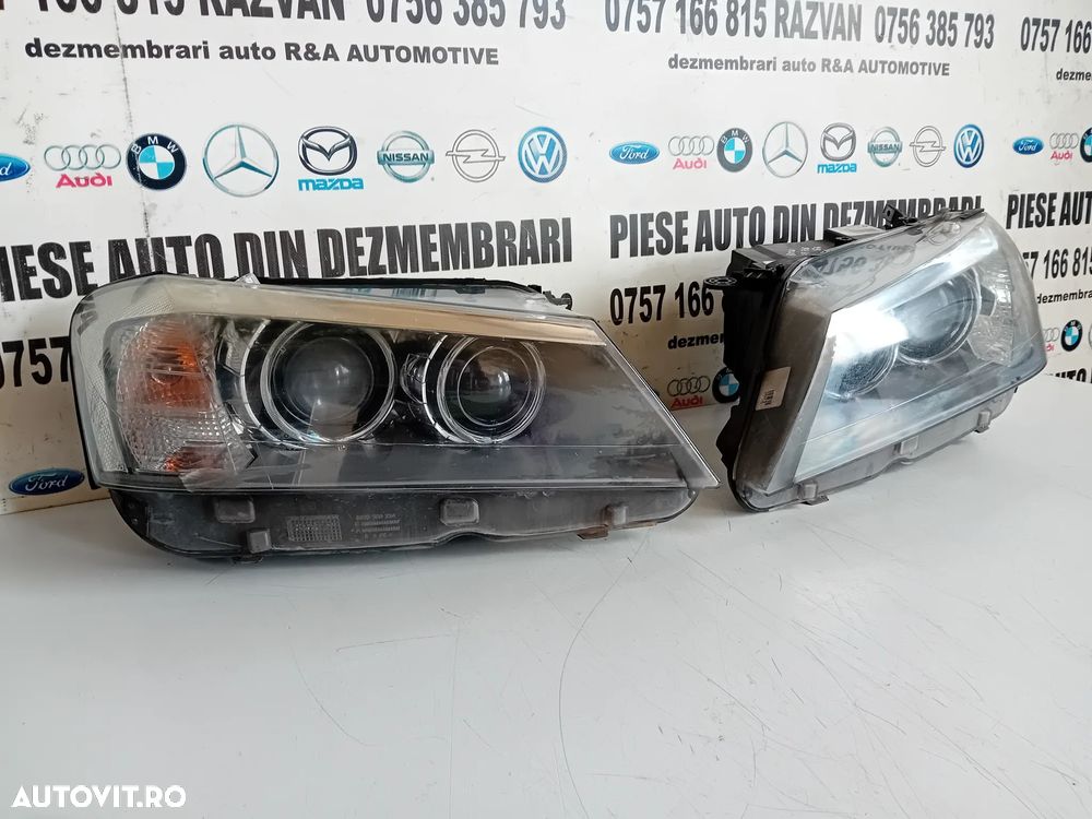 Faruri Far Stanga Dreapta Bmw X3 F25 Bi-Xenon Bi Xenon Complete Volan Stanga 7217294 7217293 - 3