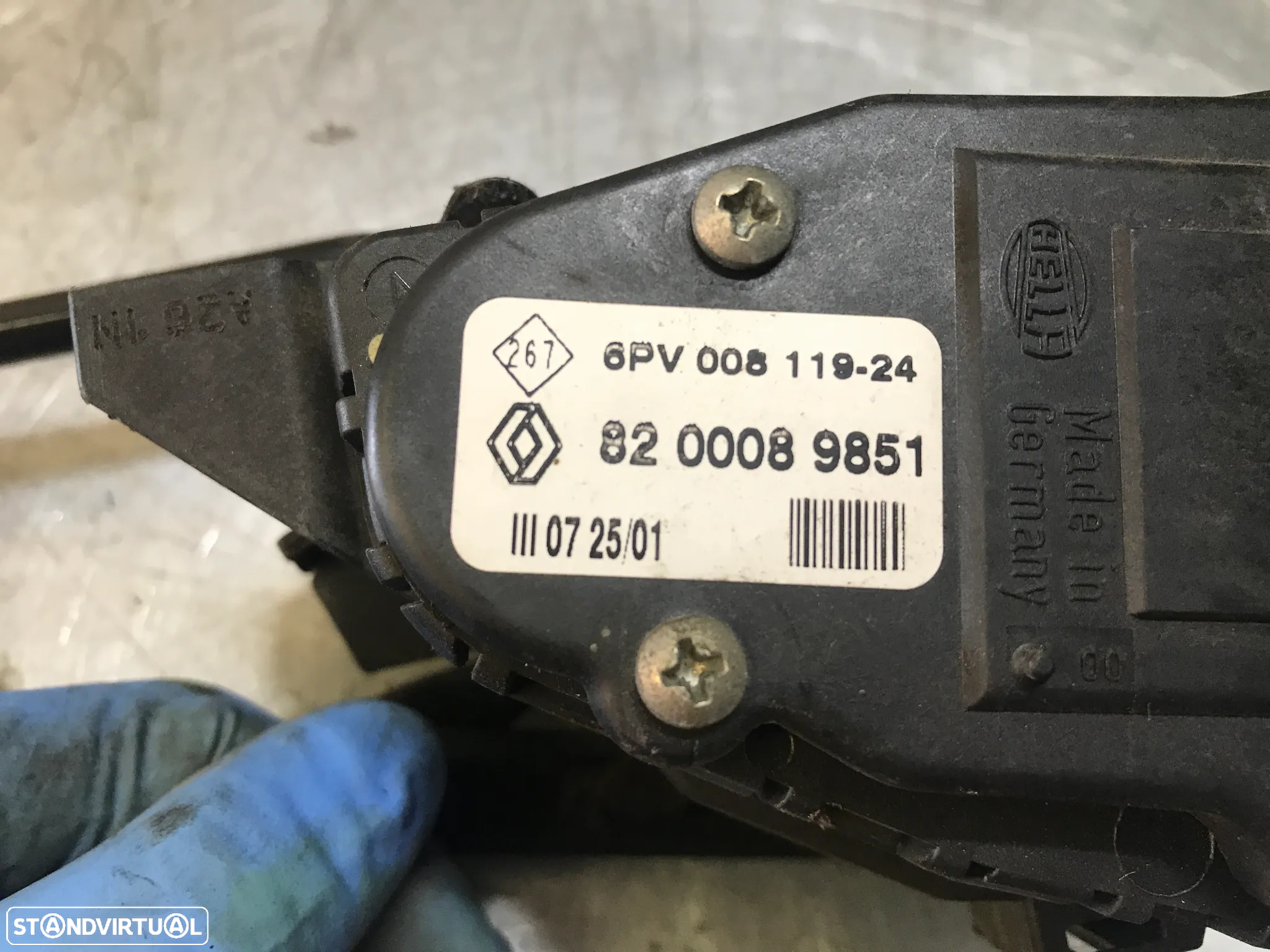 POTENCIOMETRO / PEDAL ACELERADOR RENAULT CLIO II 8200089851 - 3