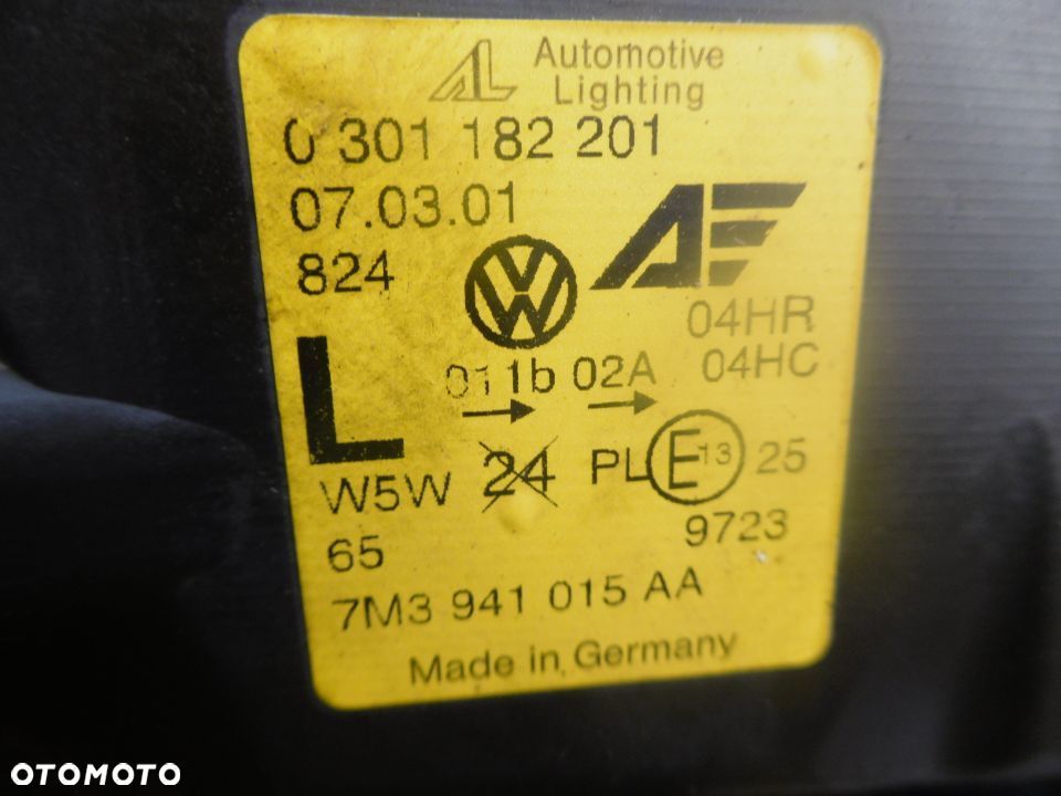 Lampa lewa SHARAN mk2 AL EUROPA - 6