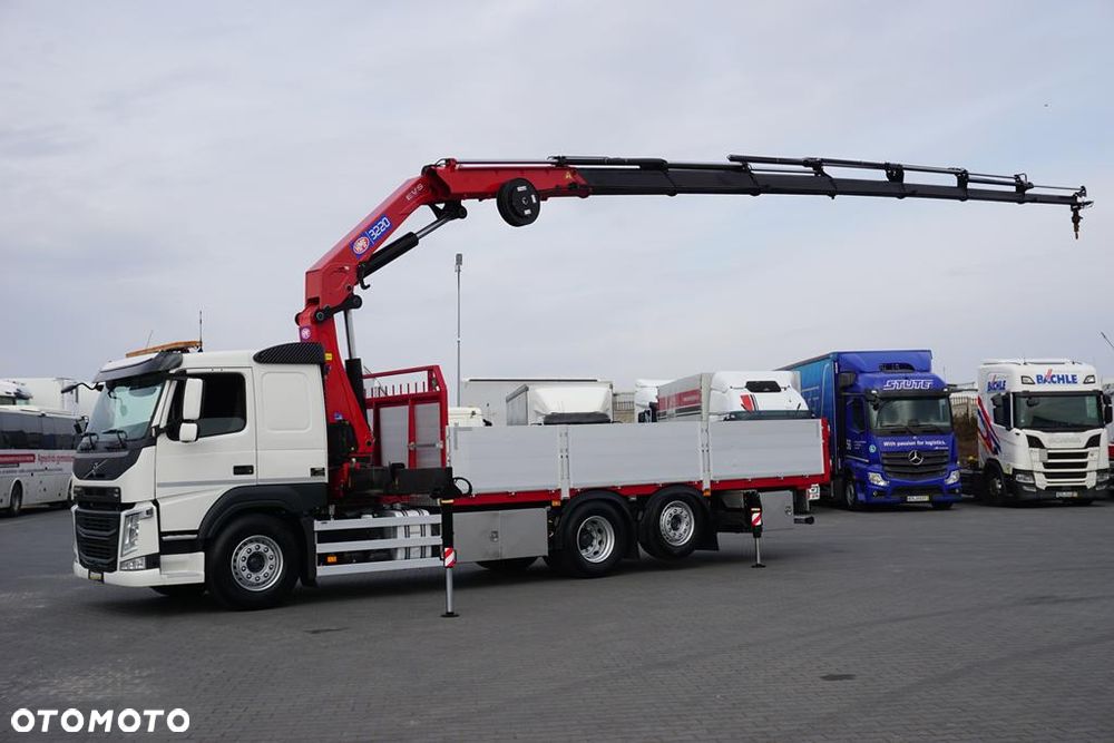 Volvo FM / 500 / 6 X 2 / SKRZYNIOWY + HDS / HMF 3220 K7 / WYS. 18,9 M / OŚ SKRĘTNA - 4