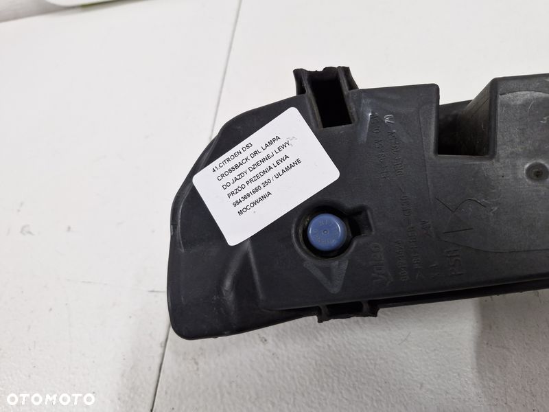 CITROEN DS3 CROSSBACK DRL LAMPA DO JAZDY DZIENNEJ LEWY PRZÓD PRZEDNIA LEWA 9843691680 - 10