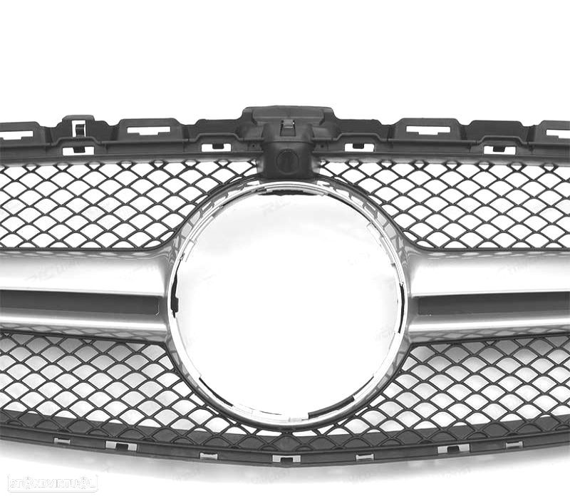 GRELHA FRONTAL MERCEDES W205 14-18 LOOK AMG C63 CAMARA CROMADA - 5
