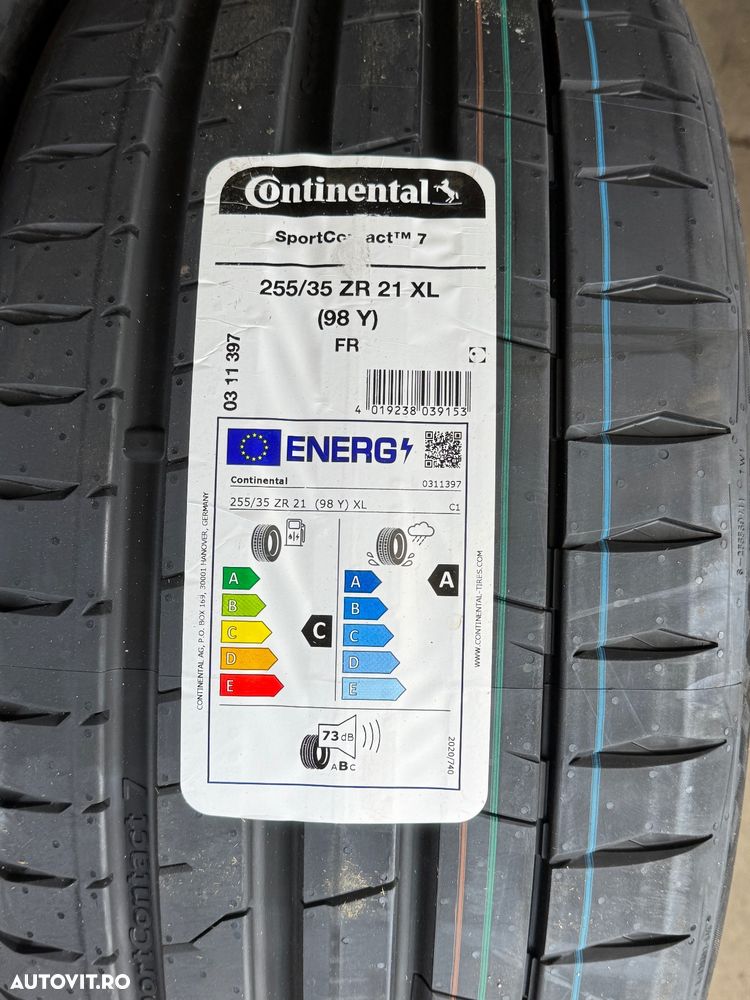 Vând set anvelope 255/35/21-285/30/21 continental de vară noi - 2
