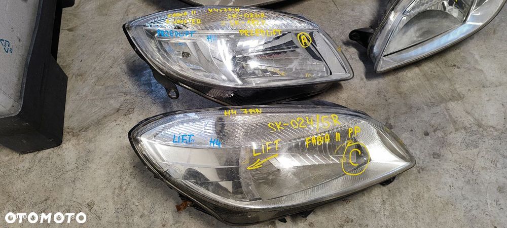 REFLEKTORY LEWE PRAWE SKODA - 8