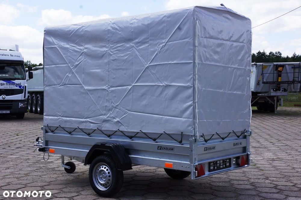Zaslaw Przyczepa na kat. B WYWROT + PLANDEKA H=1,50 M - DMC 750 KG!!! - 12