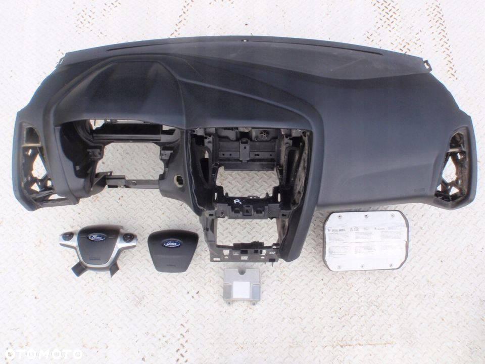 FORD FOCUS III 3 MK3 DESKA KONSOLA KOKPIT PULPIT PÓŁKA PARAPET PODUSZKI AIRBAG PASY PAS - 4