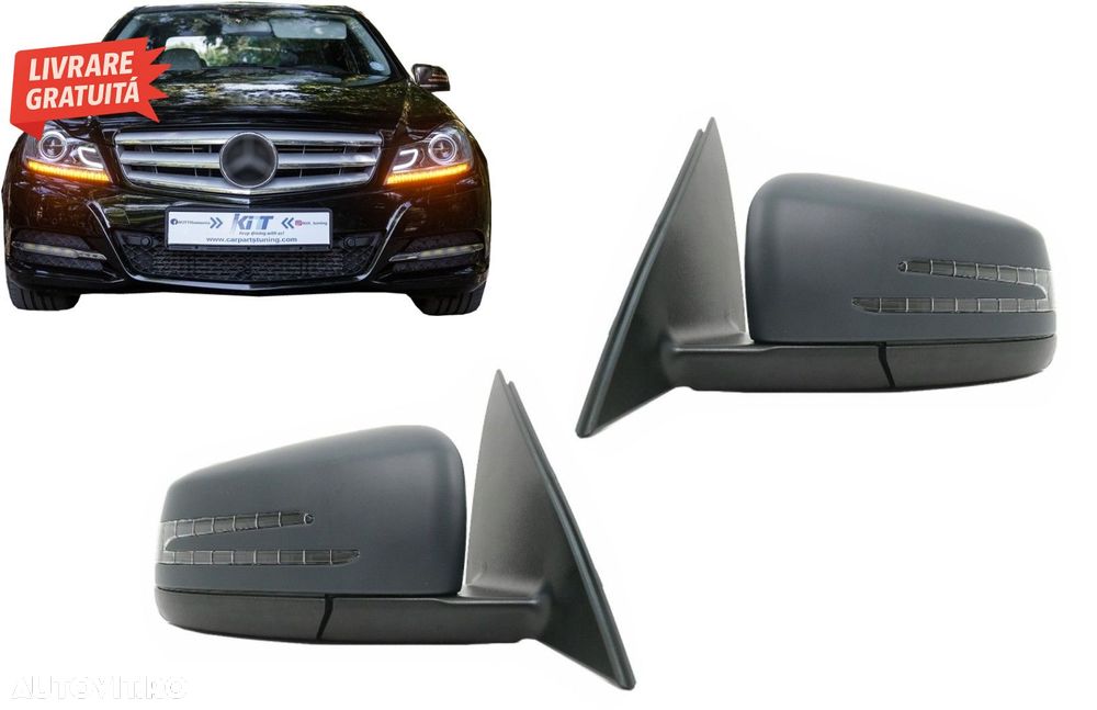 Oglinzi Complete Mercedes W204 C-Class (2007-2012) Facelift Design- livrare gratuita - 13