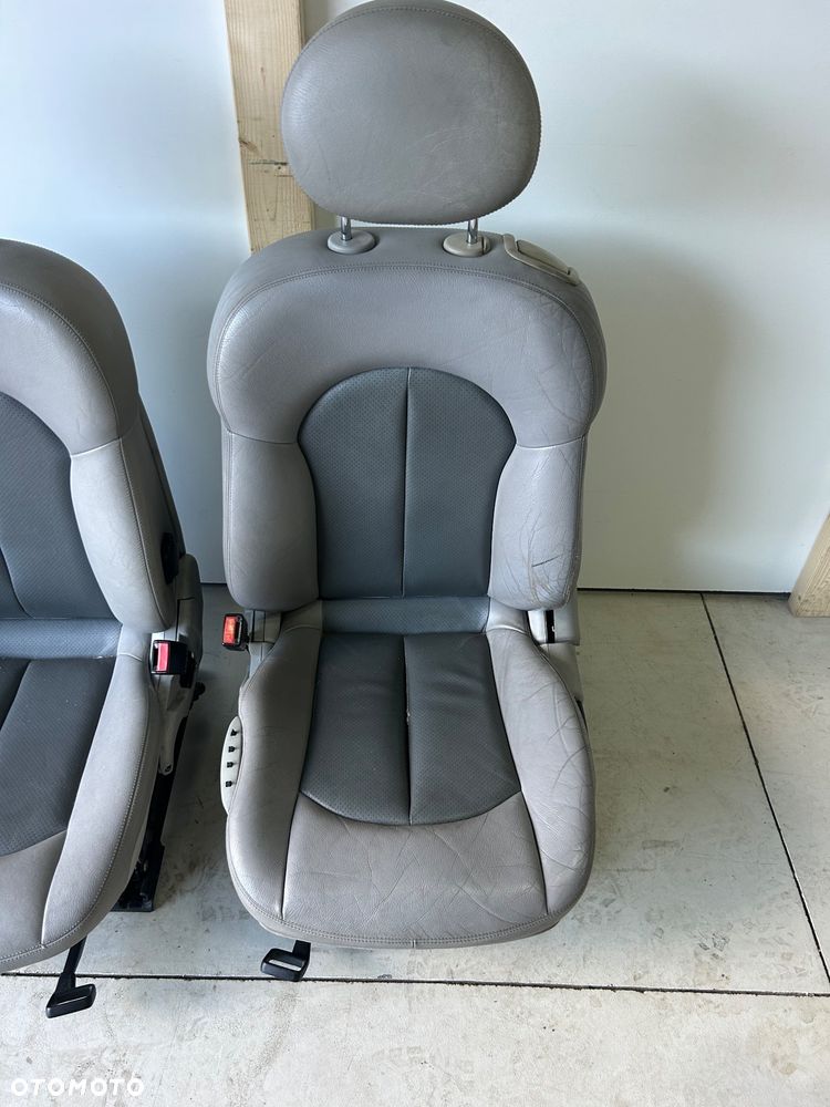 Mercedes CLK 209 coupe  komplet foteli fotele skóra tapicerka  boczki - 19