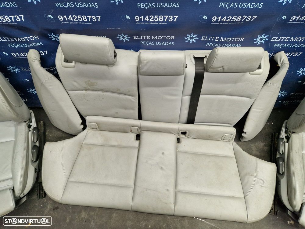 Jogo de bancos usados BMW SERIE 1 PACK M 5 PORTAS BMW E87 E81 PELE CINZA QUARTELAS - 8