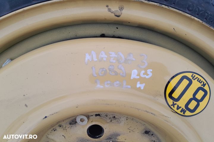 Roata de rezerva slim R15 T115 / 70D15 M26 15X4T T115 / 70D15 M26 15X - 2