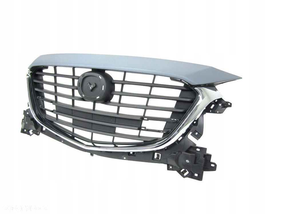 Mazda 3 16 - 19 Grill / Atrapa chłodnicy + chromy + nakładka - 2