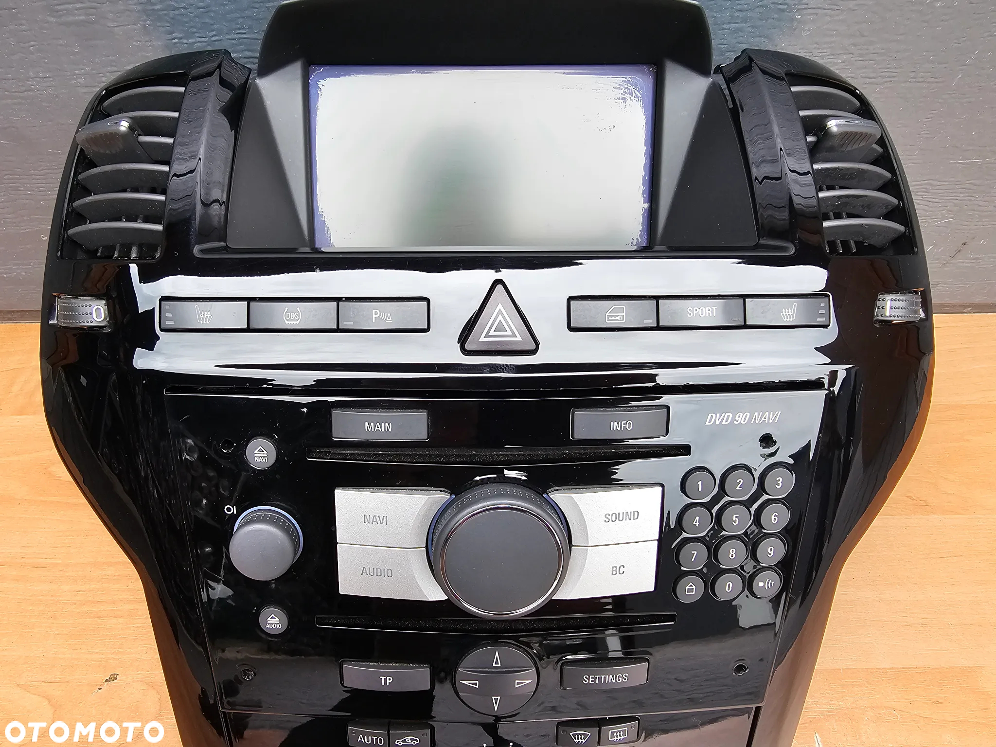 NAWIGACJA KOLOROWA RADIO PANEL MULTIFUNKCJA RAMKA OPEL ZAFIRA B DVD 90 NAVI PIANO BLACK CZARNE - 3