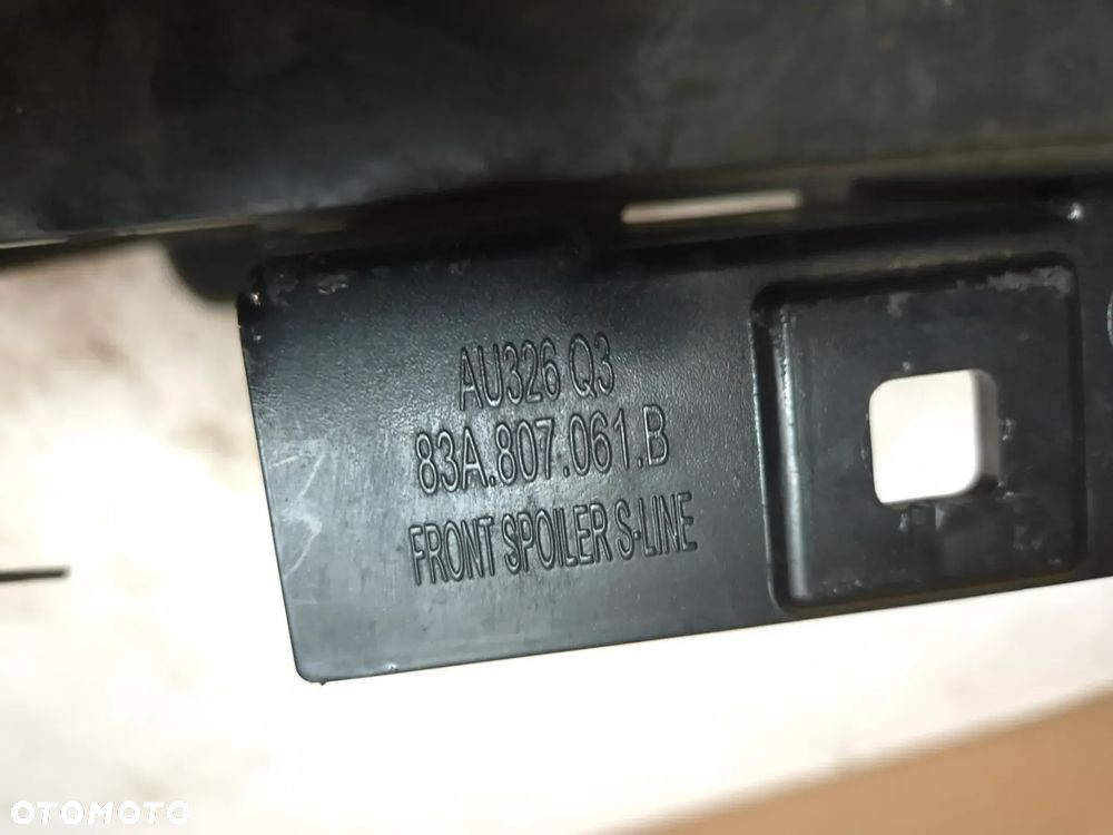 Spoiler zderzaka przedniego Audi Q3 83A807061B - 5