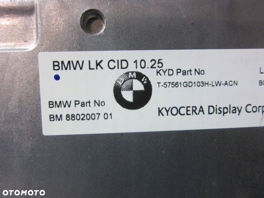 BMW X3 G01 EKRAN WYŚWIETLACZ MONITOR NAWIGACJI 10,25" 6841920 65506841920 - 8