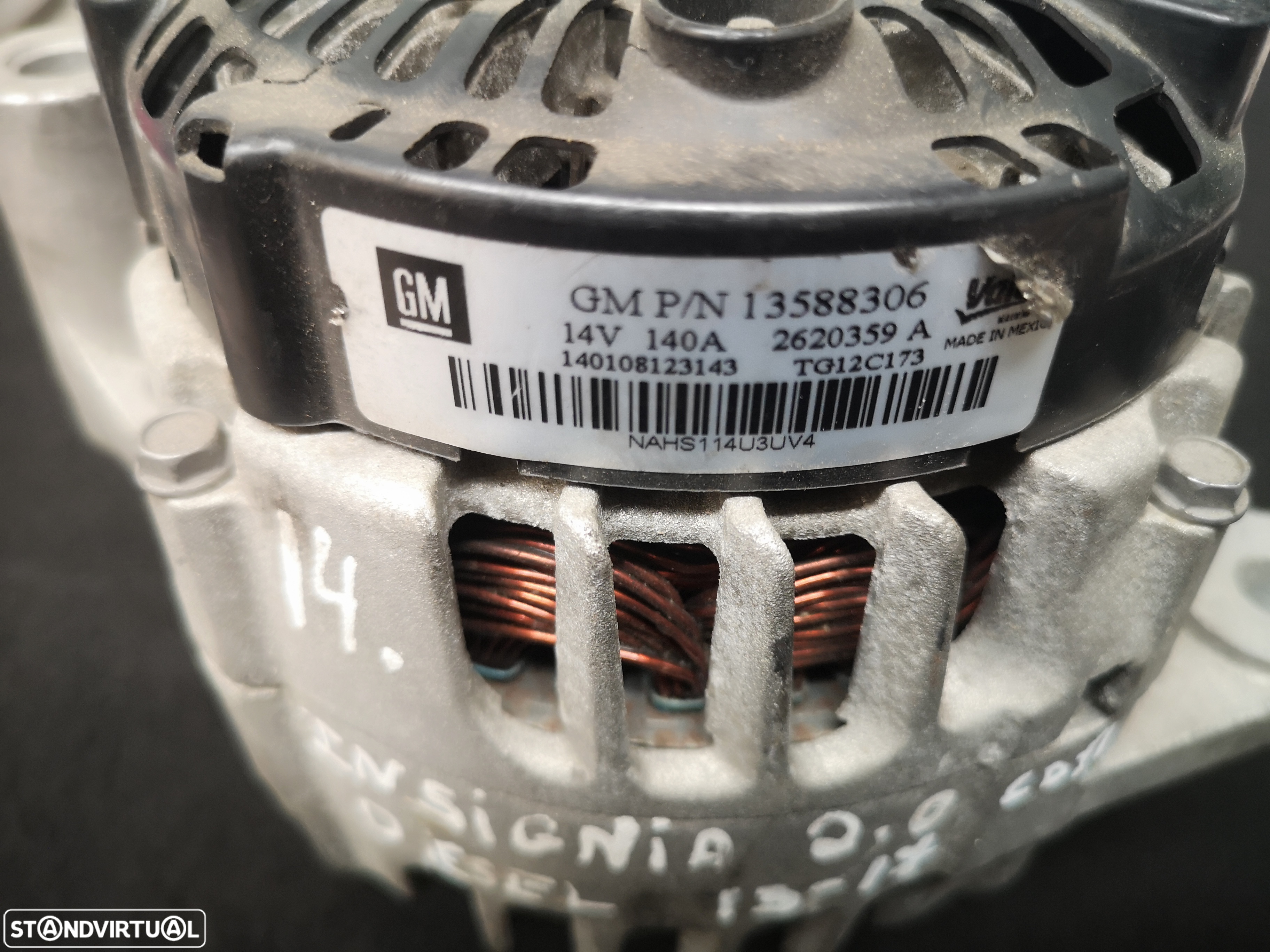 Alternador originais Opel insignia 2.0cdti 2014-2017 - 7